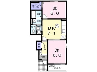 グランデカメリア山の手Ⅸの物件間取画像